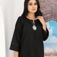 Black Khaddar Embroidered Co-Ord