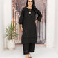 Black Khaddar Embroidered Co-Ord